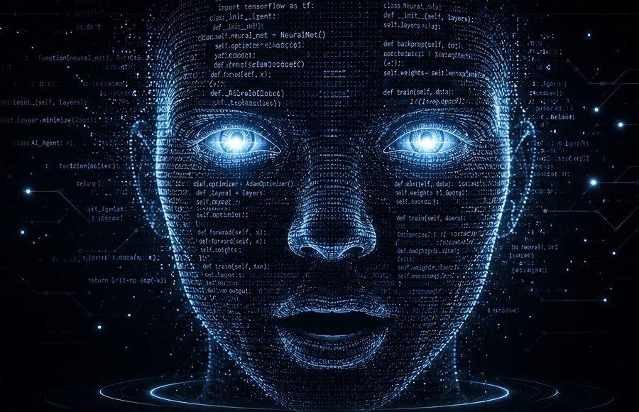 Rostro de inteligencia artificial de Cognis